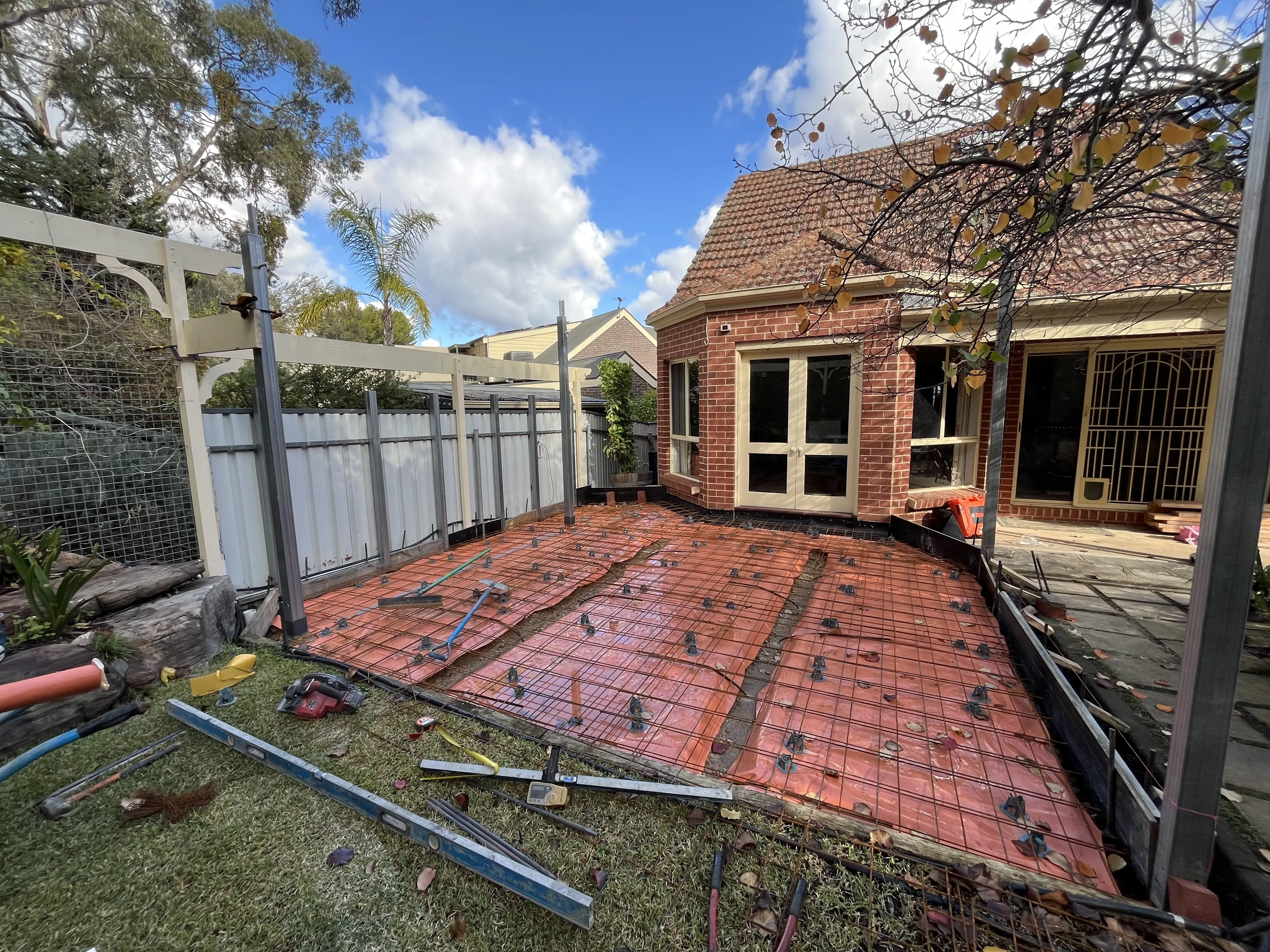 Excavation and site works at a home